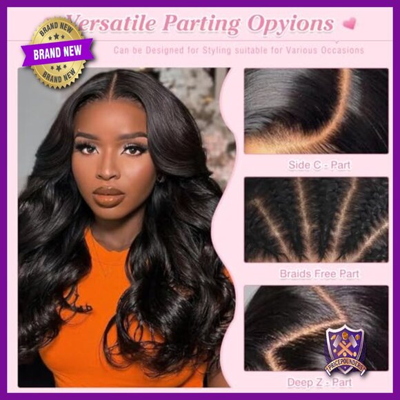 30 Inch 13x6 Body Wave Lace Front Wig Human Hair Pre Plucked  display picture 3